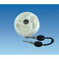 Water filler cap with 2 keys, white 