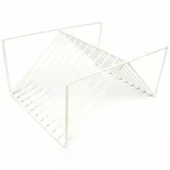 Wire plate rack - white