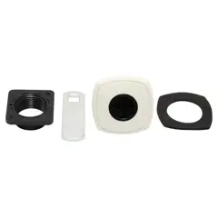 Zadi Square Push Lock White