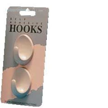 Beige Large Oval Hook - pack 2