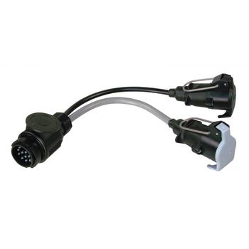 Maypole 13 pin plug to 7 pin Towing Socket Conversion Lead