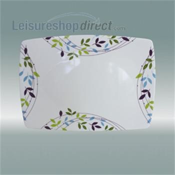 Spring Leaf Melamine Serving Platter 14" Rectangular