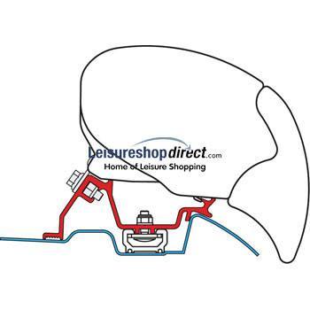 Fiamma Awning Kit Sprinter Roof Rail Adapter Bracket