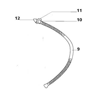 Thetford Flush Tube Assembly - Edelweiss