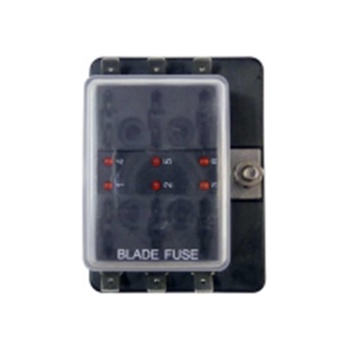 6 Fuse Fusebox with RED Light