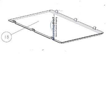 Blue plastic shelf tray insert for the Thetford N108, N112 & N115 Fridges
