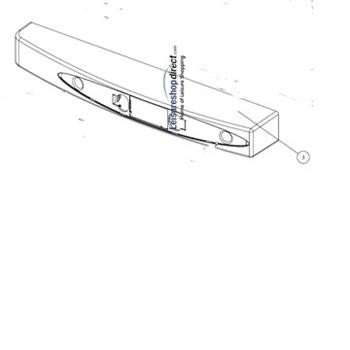 Control Panel LCD Curved for Thetford Fridges - (Cover only)