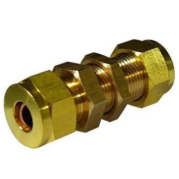 5/16" straight bulkhead gas connector