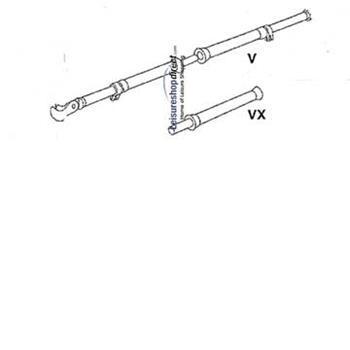 IXL - V-pole incl. VX G 19-22 for Ventura Standard Awnings