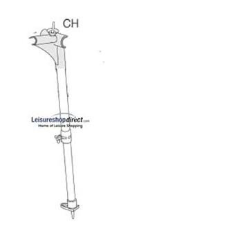 IXL - CH-corner right, with B-pole for Ventura Standard Awnings