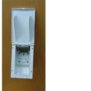 Caravan 13 amp Exterior Outlet Socket- white