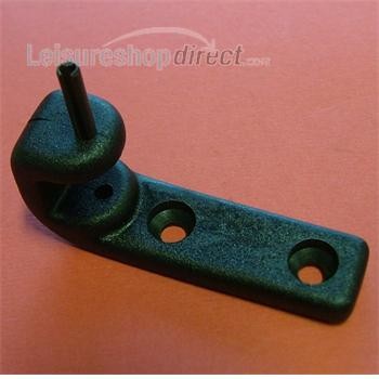 Top hinge black for polyplastic stay