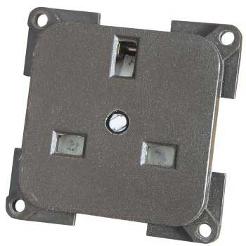 CBE 230V 3 Pin Socket - light grey