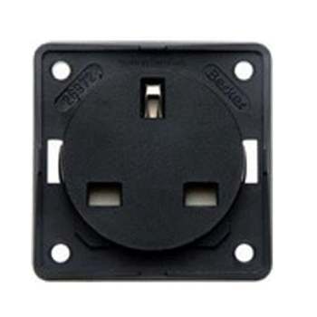 Berker 13A Socket - black