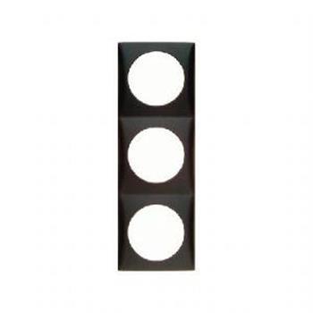 Berker triple frame - "flow" design - anthracite