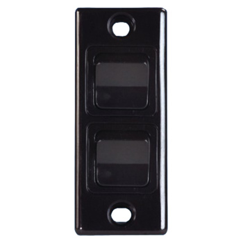Double Architrave Switch - Black