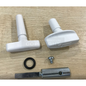 Fiamma White Knobs+Extension Kit Vent - white
