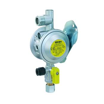 GOK gas regulator, 30 mbar, 10mm outlet