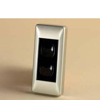 Double Architrave Switch Black / Silver Sand