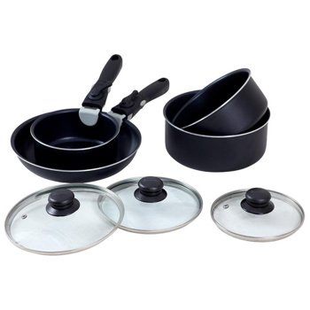 Isabella Stackable pot and frying pan set