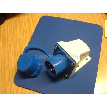 Mains inlet for surface fixing