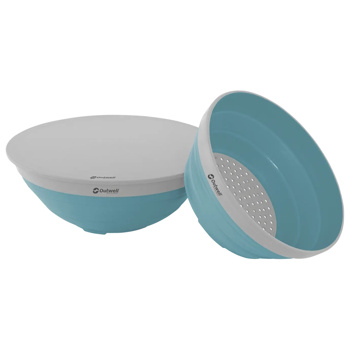 Outwell Collaps Bowl & Colander Set (Classic Blue)