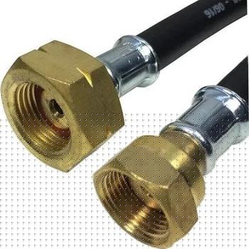 Gaslow 21.8LH 1.0 Metre Rubber Regulator Hose