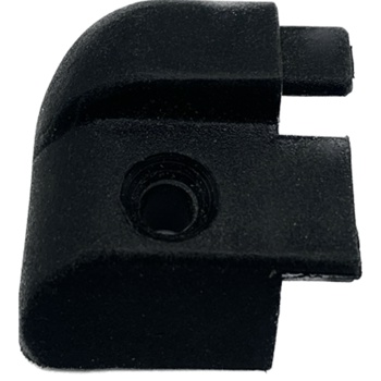 Polyplastic Black hinge bar end cap L/H