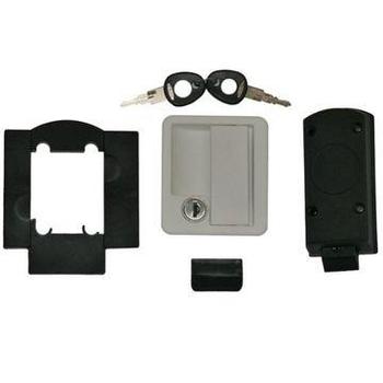 Rectangular Locker Door Lock - White