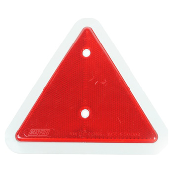 White Edged Triangle Reflector