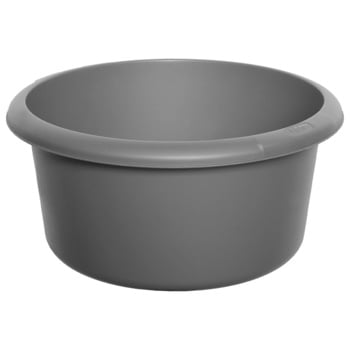 Round Washing Up Bowl, Silver