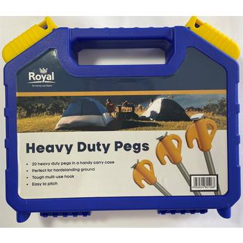Royal Leisure Heavy Duty Peg Case 7mm x 200mm (Box of 20)