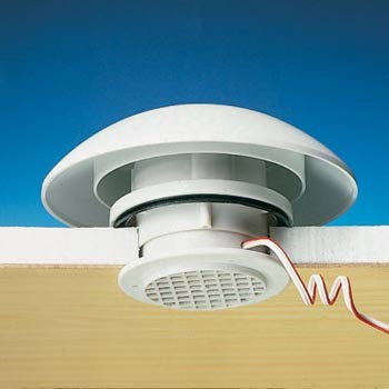 Mushroom Vent Set c/w 12v Fan - L/Grey