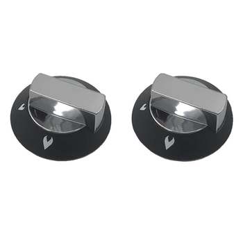 Thetford/Spinflo set of 2 knobs- chrome