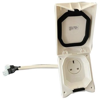 Truma 230v mains outlet in white