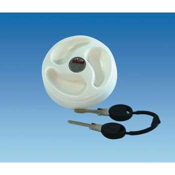 Water Filler Cap with 2 Keys, White