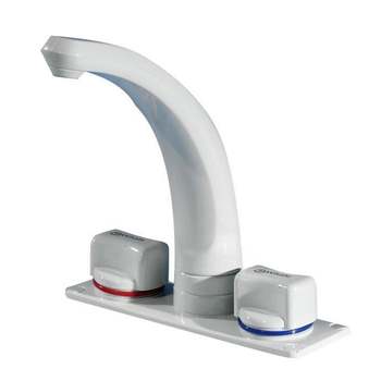 Whale Elegance long spout mixer tap - White