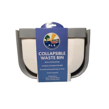 White /Grey Collapsible waste Bin