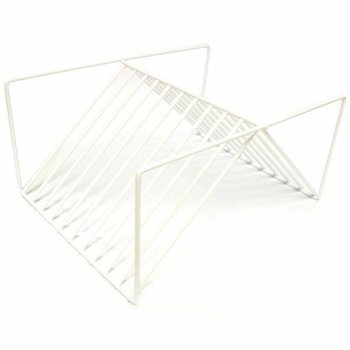 Wire plate rack - white