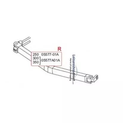 thumbnail image 2 of Fiamma Right Hand Spare Arm For F45i / F45Ti Awnings (3m To 4.5m) - 05577A01A 2 of 5