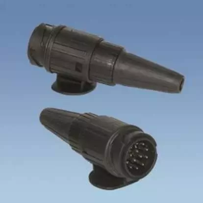 BCA Powerpart 13 Pin Black Towing Plug Socket For Caravan & Campervan - RI780