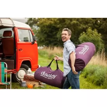 Duvalay Compact 4.5 Tog Sleeping Bag Cappuccino Sleeping bags Leisureshopdirect
