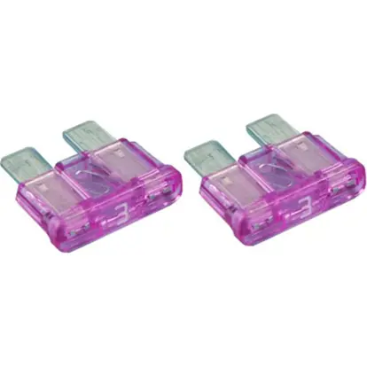 2 X 3 Amp Blade Fuses For Thetford Cassette Toilet – Replacement Part 21766 – Caravan Motorhome