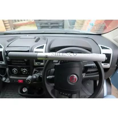 Milenco High Security Steering Wheel Lock (Silver), Milenco Code: 0505, Alarms