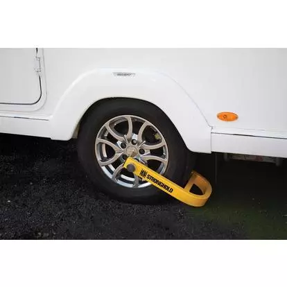 Maypole Stronghold Caravan Wheel Clamp Lock – Sold Secure Approved SH5436+C – Yellow