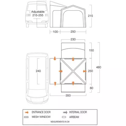 Vango Versos Air Mid Layout