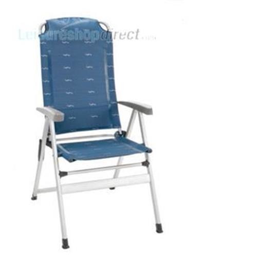 Kerry Slim Aluminium Recliner – Blue image 1