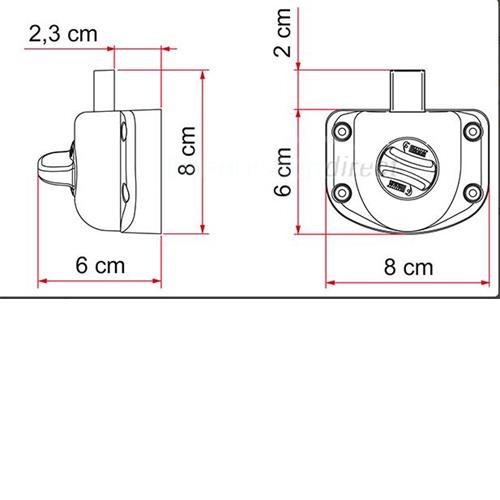 Fiamma Safe Door Guardian T Door Lock image 2