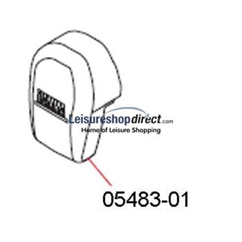 Left Hand Outer End Cap Fiamma Awnings - white image 1