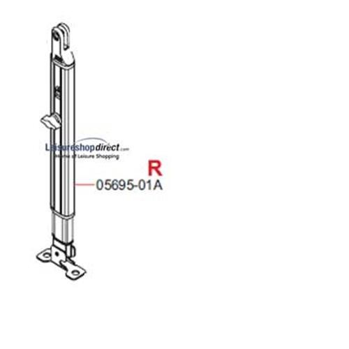 R.H Leg Fiamma F45TiL + Zip Awnings 4.0M - 6.0M Polar image 1